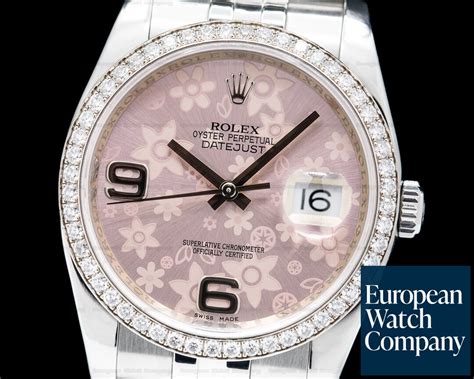 rolex oyster perpetual datejust pink floral price|rolex 116244 pink floral.